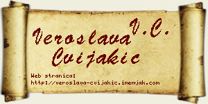 Veroslava Cvijakić vizit kartica